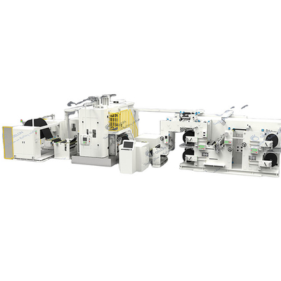 Máy sản xuất pin điện cực thủy lực liên tục lập lịch và cắt tất cả trong một máy