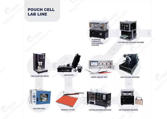 Thiết bị làm pin phòng thí nghiệm Dây chuyền sản xuất pin Lithium