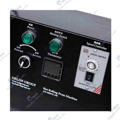 Máy ép cán nóng điện cực pin Chiều rộng 100mm cho máy nghiên cứu sản xuất pin