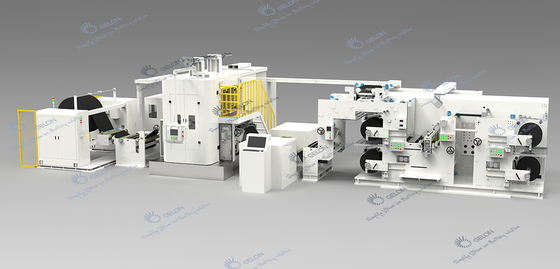 Máy sản xuất pin điện cực thủy lực liên tục lập lịch và cắt tất cả trong một máy